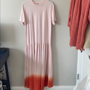 Free People dip dye maxi dress